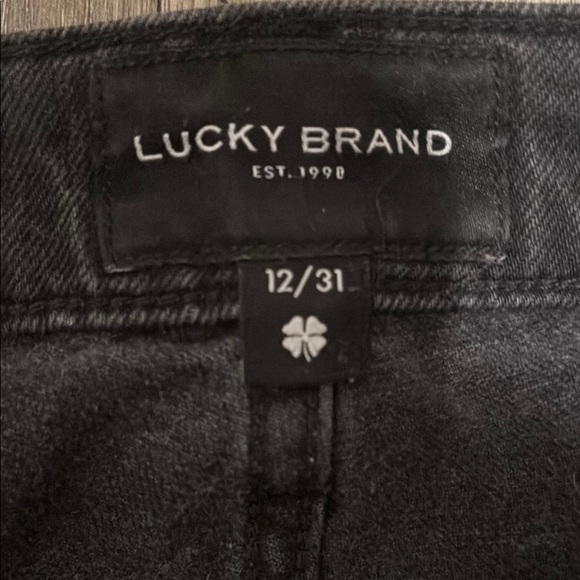 Lucky Brand 90s Loose High Rise Straight Jean, Size 12/31, Black - Picture 3 of 7